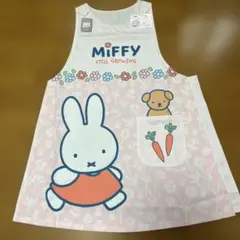 新品未使用 ミッフィー miffy エプロン ピンク　保育士のサムネイル