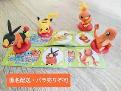 チョコエッグポケモン　旅立ちの3匹　ひとかげ　ピカチュウ　ポカブ　アチャモ