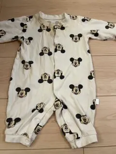 ミッキーマウス柄ロンパース