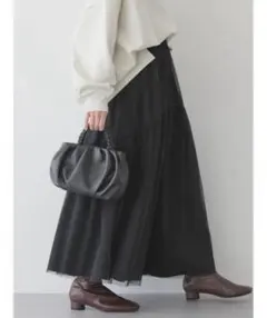 試着のみ　アメリカンホリック フレアスカート　リバーシブル チュール