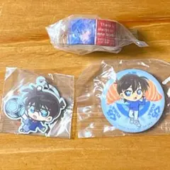 びっくらポン 名探偵コナン 3点 まとめ売り 缶バッチ マステ マーカーチャーム