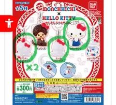 【新品・未使用】モンチッチ×ハローキティ めじるしアクセサリー 4点セット