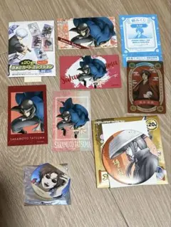 坂本辰馬　銀魂　ふぉとカードコレクション　睦奥　缶バッジ　クリアカード