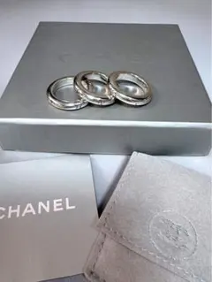 CHANEL シャネル 3連リング SV925 シルバー 12.5号 箱 保存袋のサムネイル