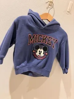 baby GAP ミッキー フリースパーカー 12-18ヶ月 ネイビー