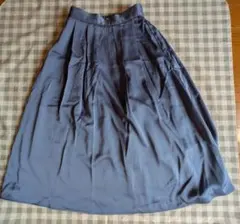 フレアスカート 、サテン風、サイズМ