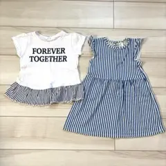 Ｈ＆Ｍ　西松屋　２点セット　Tシャツ　ワンピース