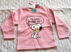 SNOOPY PEANUTS ピンクトレーナー　裏起毛　95