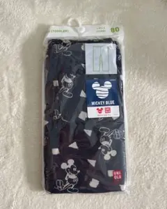 新品☆UNIQLO ミッキー柄 レギンス 　10分丈　80