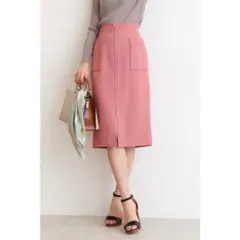 N.Natural b Beauty Basic スリット入り タイトスカート