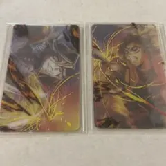 鬼滅の刃 胡蝶しのぶ 童磨 WebShopくじ D賞レイヤードクリアカードセット