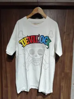 【希少・コラボ】DEVILOCK × ONE PIECE コラボTシャツ L 白のサムネイル