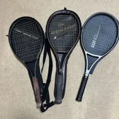 値下げ　テニスラケット 3本セット Mizuno Dunlop マルマンのサムネイル
