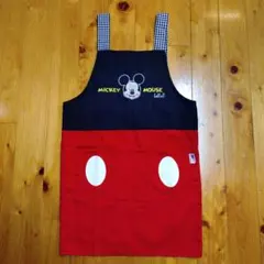 150サイズ【子供用ミッキーマウス エプロン 】☆美品☆