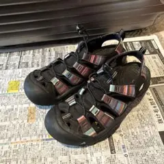 KEEN アウトドアサンダル ブラック/マルチカラー　28cm