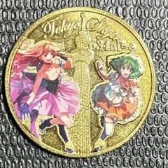 マクロス ＊ シェリル　缶バッジ マクロス30周年記念 ザ マクロス原画展 缶バッジ シェリル ランカ 限定