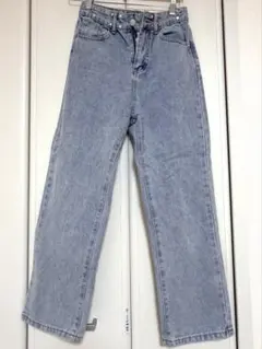 ライトブルーストレートデニムパンツ XS