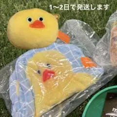 mojojojoのフェイスマスコットとカラビナ付きポーチ　2セット　ガチャガチャ