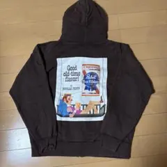 Pabst Blue Ribbon パブスト　ジップアップパーカー ブラウン