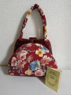 LUMY はしもと　総刺繍ビーズバッグ花柄　皇室御用達のサムネイル