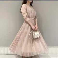 CELFORD セルフォード ストライプレースワンピー ス36