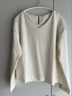 レディース トップス ブラウス カットソー 長袖 OPAQUE CLIP 白