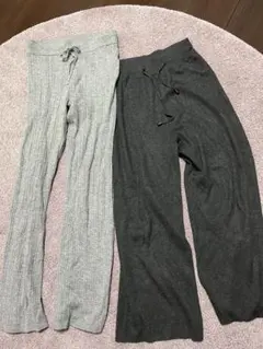 GU coca ニットパンツ 2点セット