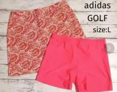 adidas　スカート　L　レディース　春夏　インナー付き　アディダスゴルフ