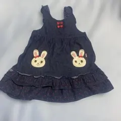 ⭐️週末SALE⭐️ MIKI HOUSE デニムワンピース 100