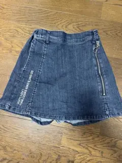 デニム　ジーンズスカート風 半ズボン　　150センチ　美品