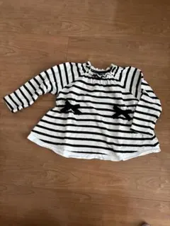 petit main ストライプ柄 長袖カットソー 100
