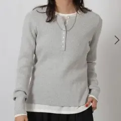 LAKOLE　ヘンリーネックニットのサムネイル