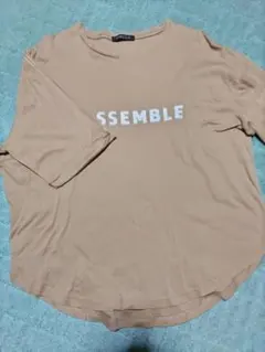 SABELLA 半袖 Tシャツ ベージュ ロゴプリント　オーバーサイズのサムネイル