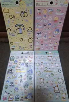 サンリオ 箔押しシール 4枚セットのサムネイル
