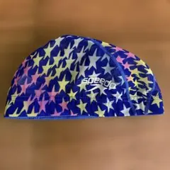 ♡Speedo 星柄 メッシュスイムキャップ L-SP