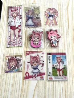 ハルウララ　カード、シール、ラバーマスコット