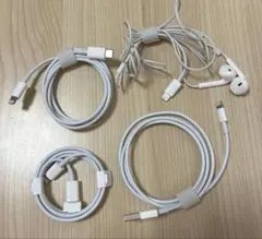 Lightningケーブル 3本とイヤフォンセット