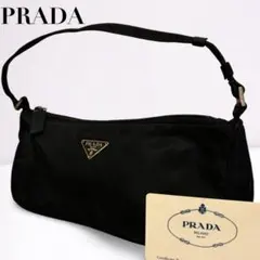 【正規品】PRADA プラダ アクセサリーポーチ ミニバッグ 黒 三角ロゴ