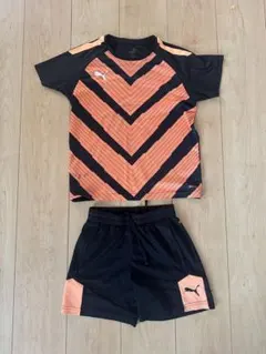 Puma サッカーウェアセット オレンジ/黒/上下サイズ別