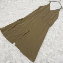 GU ジーユー フロントボタンキャミソールワンピース ベージュ M