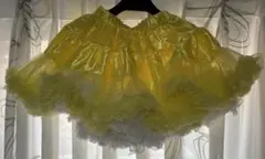 イエローとホワイトのフリルスカート 130センチ