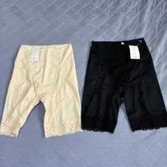 補正下着　ベージュ・ブラック 2点セット　Mサイズ（個別売りもしています。）