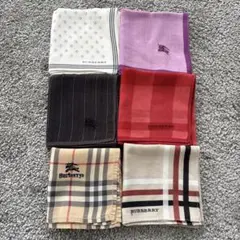 バーバリー　メンズ　ハンカチ　6枚　まとめ売り　中古