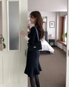 チェーン バッグ ブラックDHOLIC 大容量 高級感 レザー キルティング