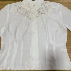タイムセール　スワトーホワイト 長袖ブラウス