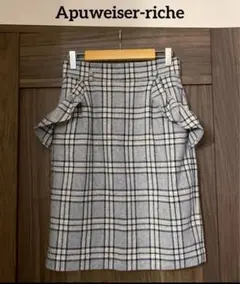 Apuweiserチェック柄スカート