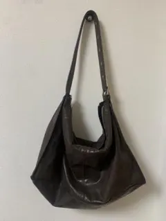 ZARA ダークブラウン ショルダーバッグ