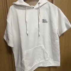 COLZA 半袖パーカー ホワイト