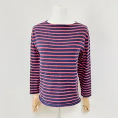 セントジェームス 美品 ボートネック長袖カットソー ボーダー 赤紺 ウェッソン