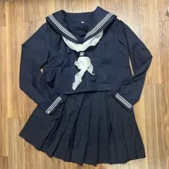 【最終お値下げ】ネイビー セーラー制服 長袖 プリーツスカート
